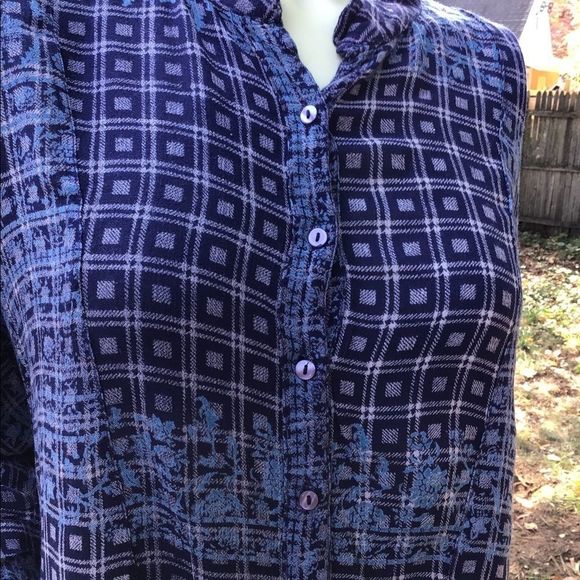 FREE PEOPLE CARAVAN PRINTED FLORAL TUNIC SHIRT - Picture 2 of 9